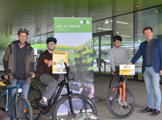 HTL nimmt an der Aktion BikeRider teil