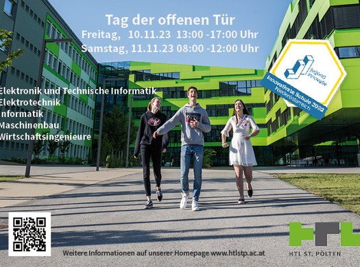 HTL St. Pölten – Tage der offenen Türe am 10. und 11. November!