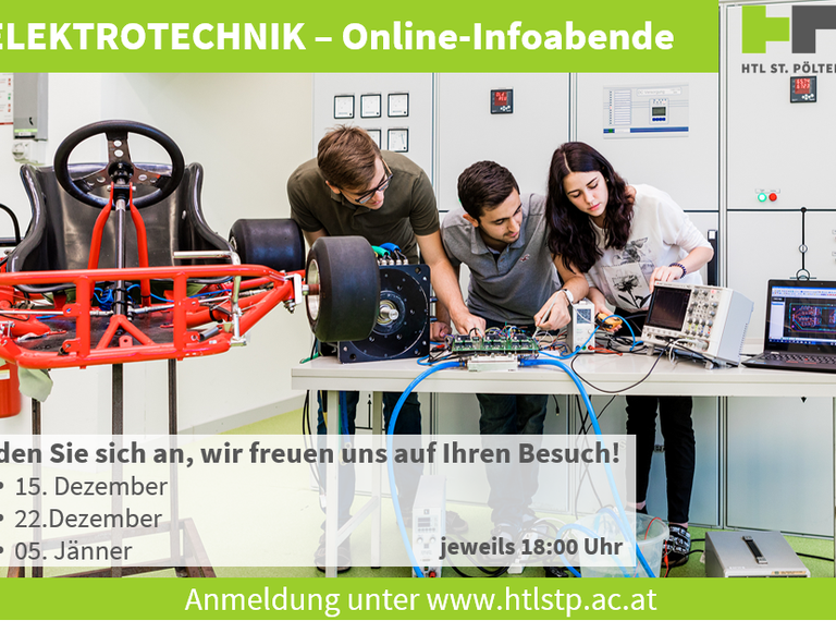 Online-Infoabende in der Abteilung Elektrotechnik