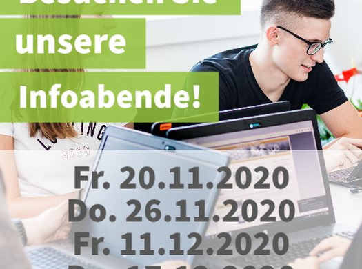 Online-Infoveranstaltungen der Informatik-Abteilung/Cyber-Security!