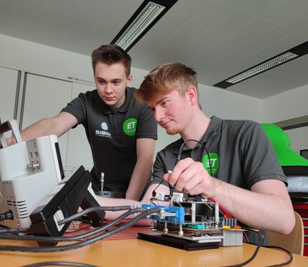 Schüler in Aktion